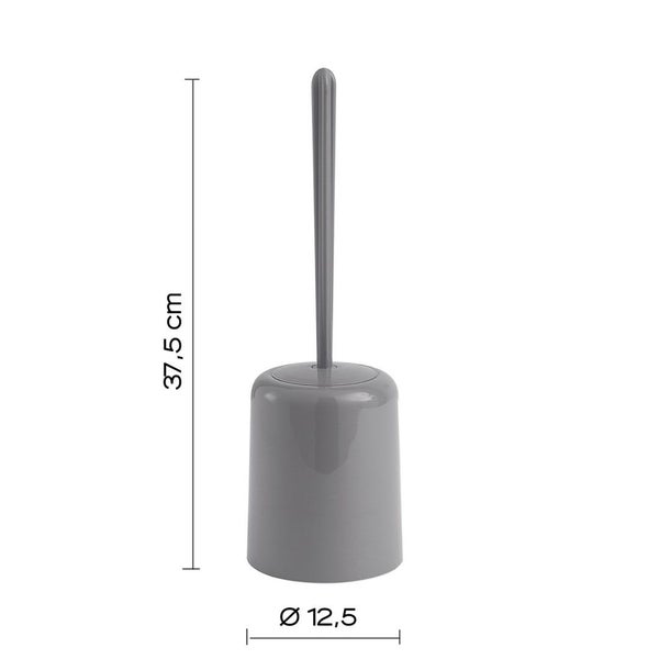 Grauer WC-Bürstenhalter aus thermoplastischen Kunststoff