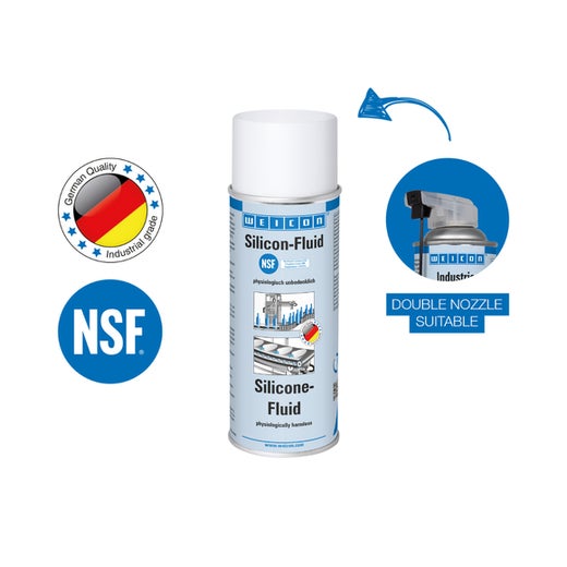 WEICON Silicon-Fluid | Gleit- und Trennmittel  für den Lebensmittelbereich NSF H1 | 400 ml | farblos, transparent