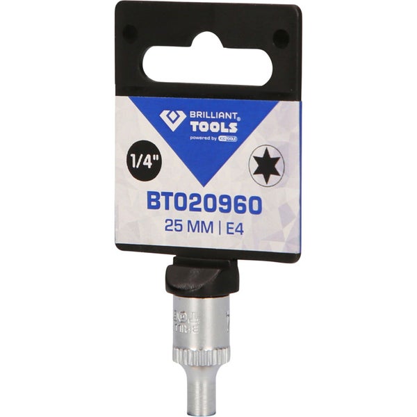 BRILLIANT TOOLS 1/4 Torx-E-Stecknuss E4 - BT020960