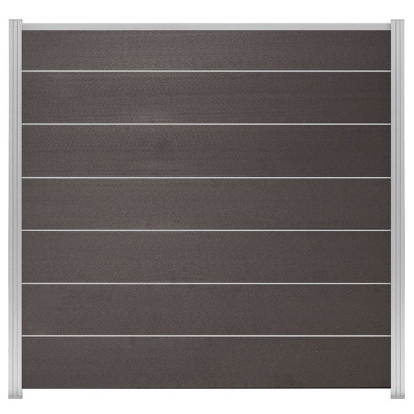 Zaunelement mit horizontaler Lamellenstruktur für den Garten