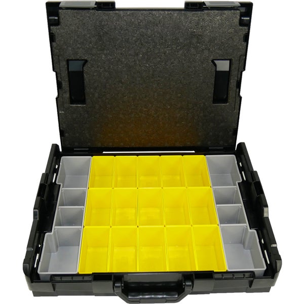 Heller Raum mit abstraktem Gemälde, Bank, Kaktus und Dekor