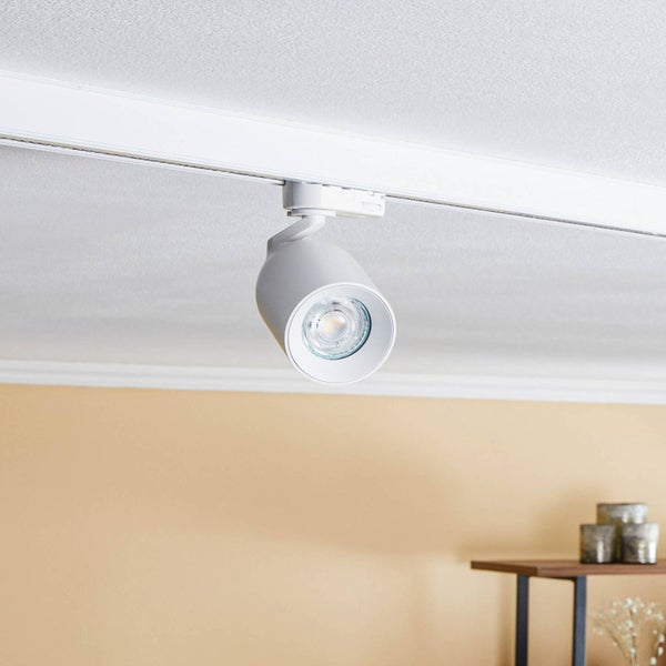 Arcchio Stromschienenstrahler Brinja (Modern) in Weiß aus Aluminium (1 flammig, GU10) Flurleuchte