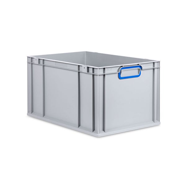 PROREGAL Eurobox Nextgen Color HxBxT 32 x 40 x 60 cm 65 Liter Griffe Blau Geschlossen Verstärkter Boden Eurobehälter Transportbox