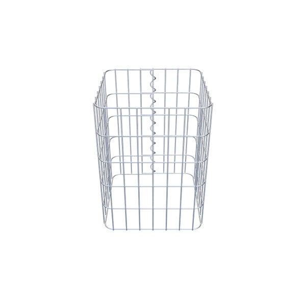 Gabionensäule 37 x 37 cm, MW 5 x 10 cm eckig - Höhe: 0,50 m
