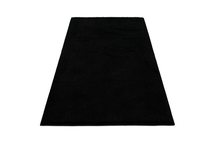 Badteppich Schwarz Balu WECONhome Basics 60x100 cm