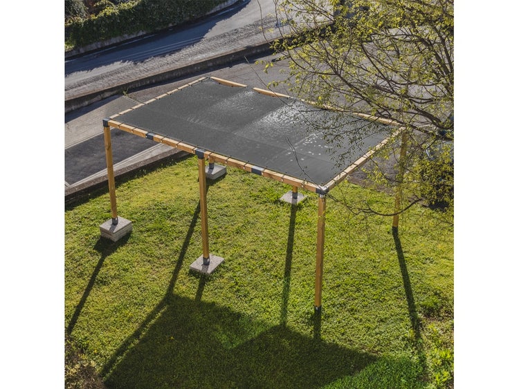 Sonnensegel Mit Ösen Graphite 300X300Cm - Maanta® Bugna