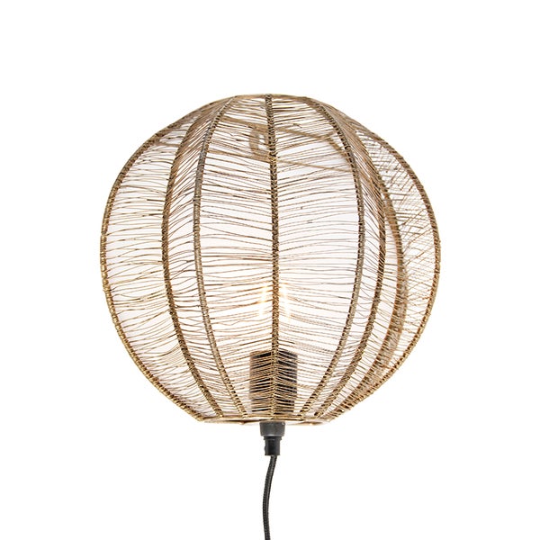 Dekorative Lampe mit kugelförmigem Drahtgeflecht