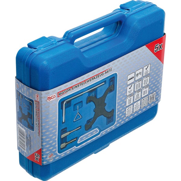 Motor Einstellwerkzeugsatz im blauen Tragekoffer