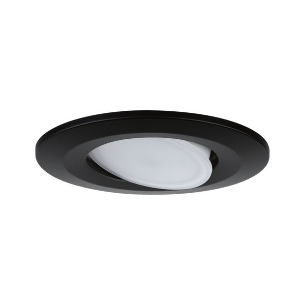 LED Einbauleuchte Calla schwenkbar IP65 rund 90mm 30° 6W 500lm 230V 4000K Schwarz matt