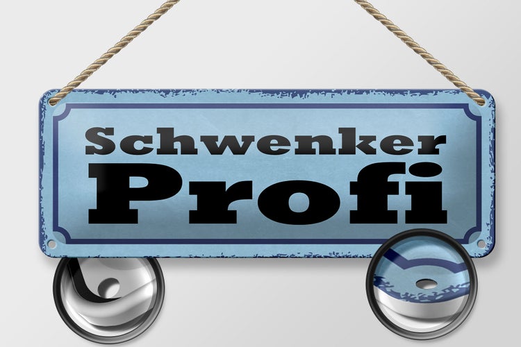 Blechschild Spruch 27x10cm Schwenker Profil Grill Dekoration