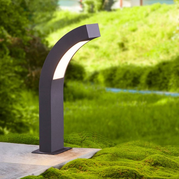 Lucande LED Sockelleuchte, Wegeleuchte außen Höhe: 40 cm Sockellampe Garten spritzwassergeschützt IP54 4,2W Aussenleuchte
