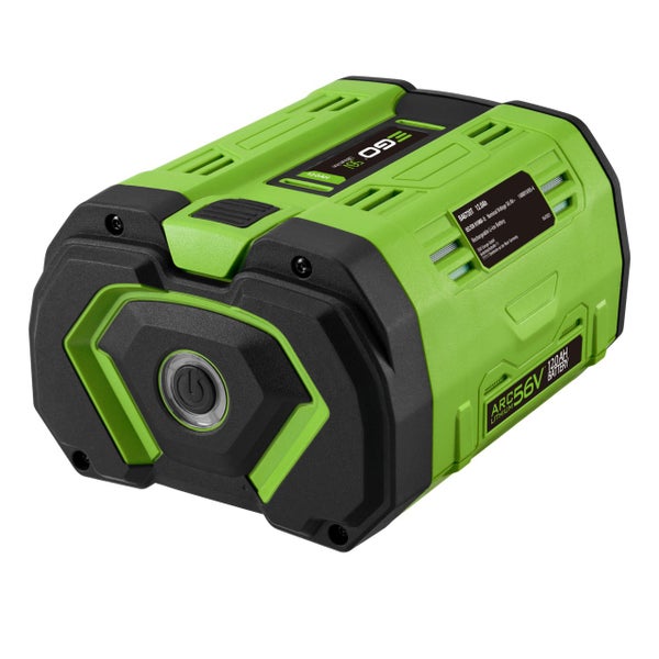 EGO ARC Lithium Akku 56 Volt 12,0 Amperestunden mit Ladestandanzeige.