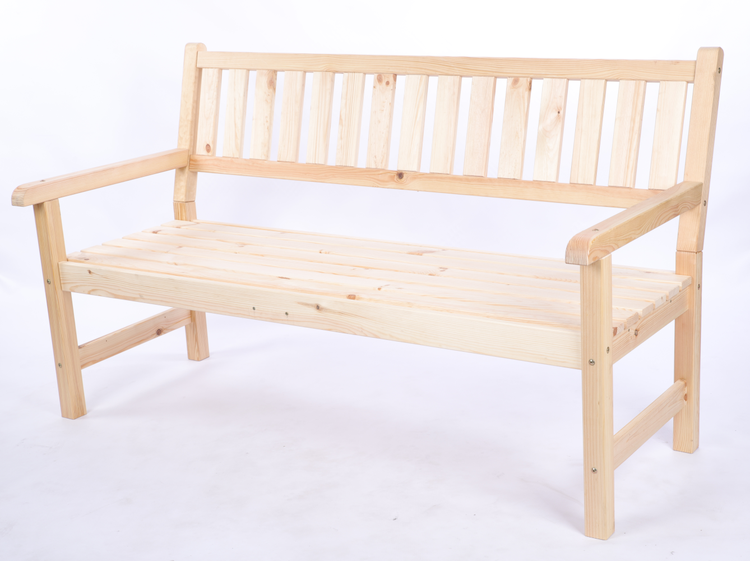 Gartenbank Grana HxBxT 90x154x70cm Ohne Abdeckung Natur
