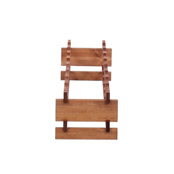 Weinregal VINOTECA FLEX PRO HxBxT 23x84x28cm 16 Flaschen auf 2 Ebenen Massives Kiefernholz Braun geölt