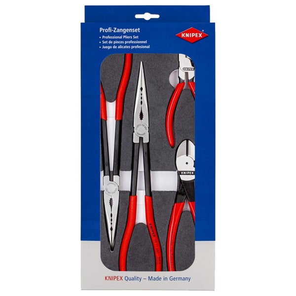 Knipex Zangen-Set 4tlg. in Schaumstoffeinlage - 002001V16