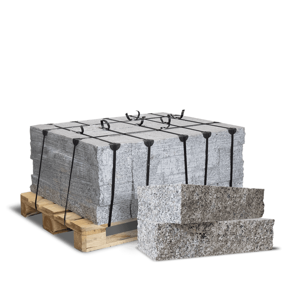 Galamio Granit Randsteine 40*20*10 » gesägt & gebrochen « 900kg