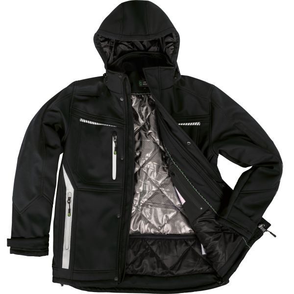 Leibwächter Winter Softshelljacke Winterjacke schwarz Gr. XXL Herren