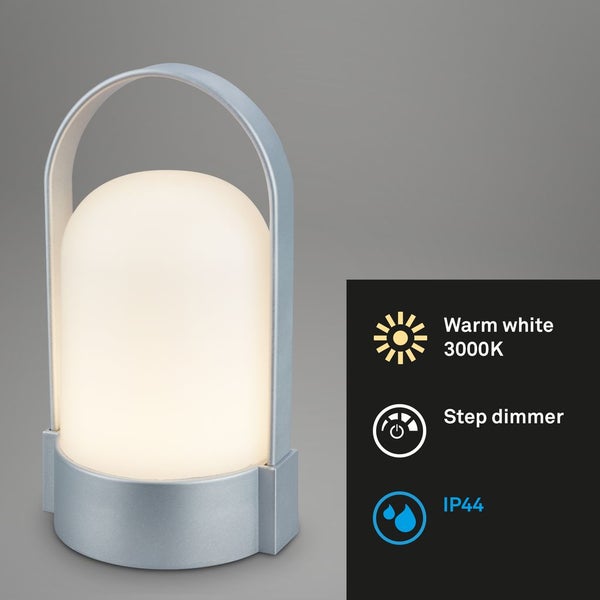 LED Tischlampe Akku LED Tischleuchte Dimmbar Kabellos Touch Terrasse Warmweiß