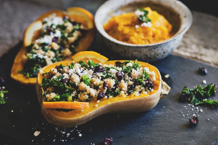 SAFLAX Garden to go - BIO - Kürbis - Butternut - Cucurbita moschata - 6 Samen - Mit Topf, Klima - Deckel und Anzuchtsubstrat