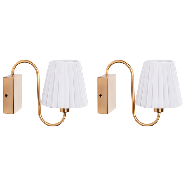 Wandlampe 2er Set TOLKA Metall Weiß