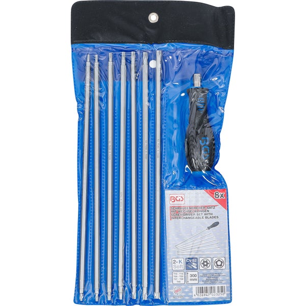 BGS Schraubendreher-Satz mit Wechselklingen T-Profil (für Torx) / TS-Profil (für Torx Plus) 8tlg. - 2325