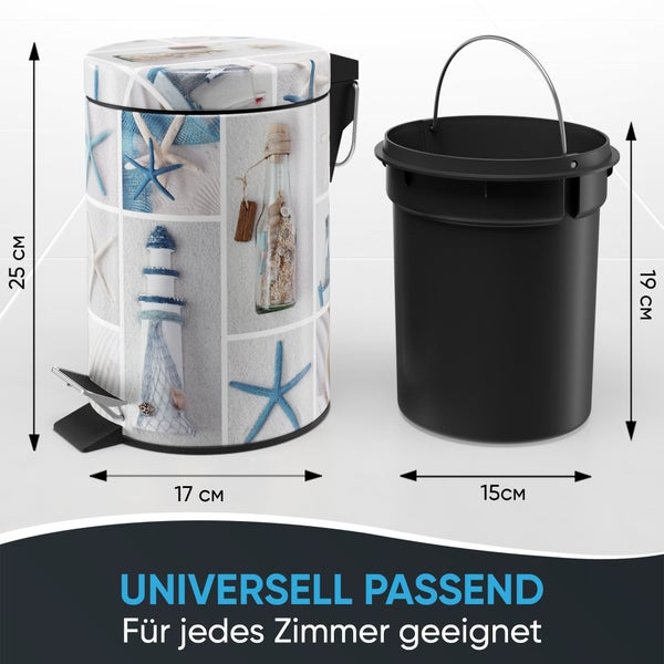 Sanilo Kosmetikeimer 3L mit Absenkautomatik Meeresbrise
