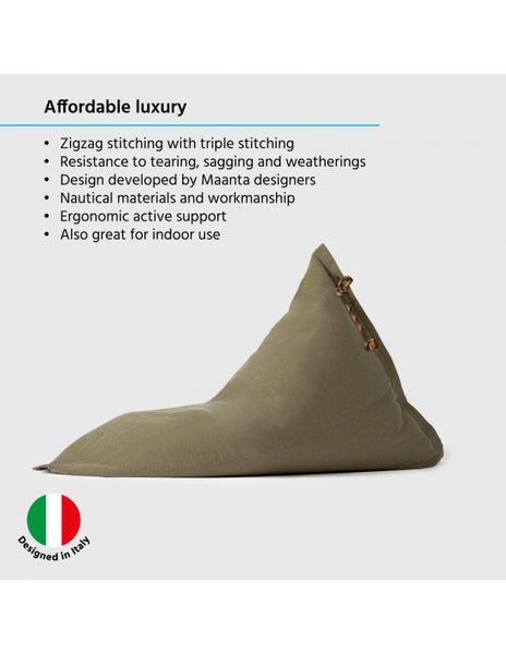 Sitzsack Pouf Outdoor Olive 90X90X90Cm - Maanta® Randa
