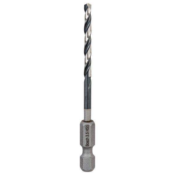 Bosch 1x HSS Spiralbohrer Impact Control mit Sechskantschaft 3,5 x 39 x 79 mm - 2608577051