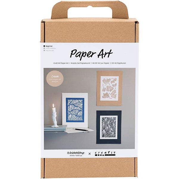 Creativ Company  Kreativ Set Papierkunst, Bilder zum Aushängen, Creme