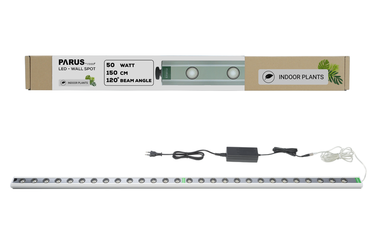 Parus by Venso Wall Spot 150cm, Abstrahlwinkel 120°, LED Wachstumslampe, Grow Light für Zimmerpflanzen und Grünpflanzen, Fassaden- und Wandbegrünung