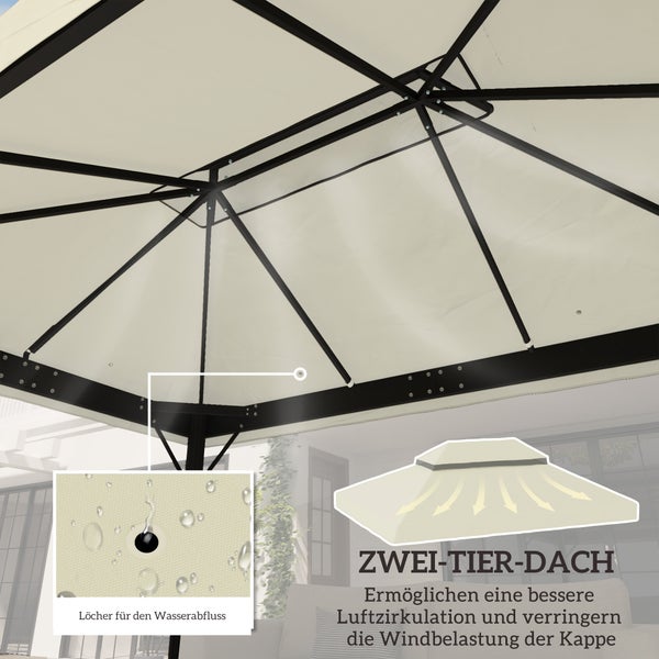 Schilfrohrmatte auf Terrasse mit Tennisplatz und Bar