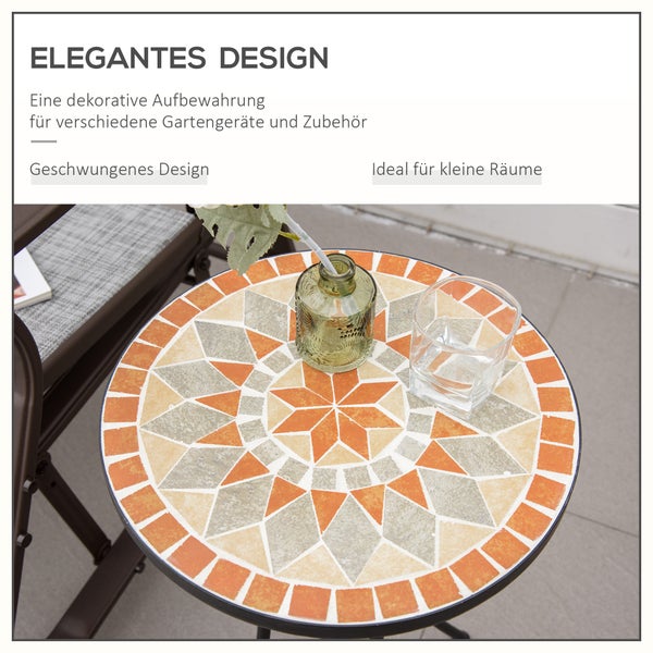 Rundes Spülbecken mit Armatur und Schneidebrett