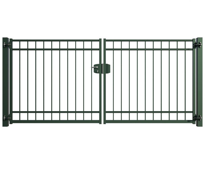 Doppeltor aus Metall für den Garten