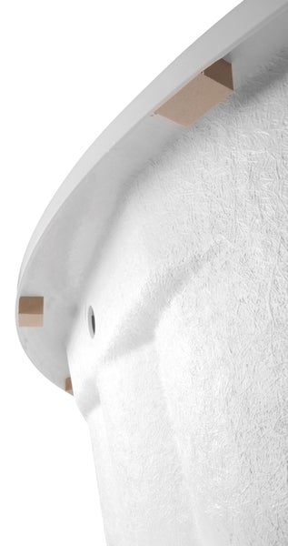 Calmwaters® Eckbadewanne 150x150 cm mit Sitz, Acrylwanne Curved Wellness, Duo-Badewanne für zwei Personen, Sitzbadewanne, Maße 150 x 150 cm, Eck-Badewanne in Weiß - 02SL3015