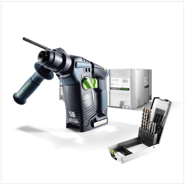 Festool  BHC 18 Li-Basic Akku Bohrhammer 18V ( 574723 ) 25Nm Brushless Solo im Systainer + 7tlg Bohrerset - ohne Akku, ohne Ladegerät