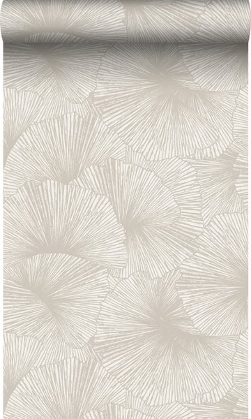 Origin Wallcoverings Tapete 3D Muster Blätter Grau - 50 x 900 cm - 348005