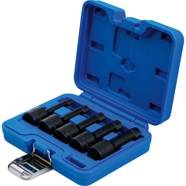 Schraubenausdreher Set in blauer Kunststoffbox