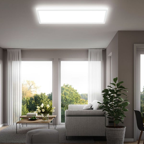 LED Panel 58x20 cm - 22W, 3000lm, flach, backlight, neutralweiß, weiß