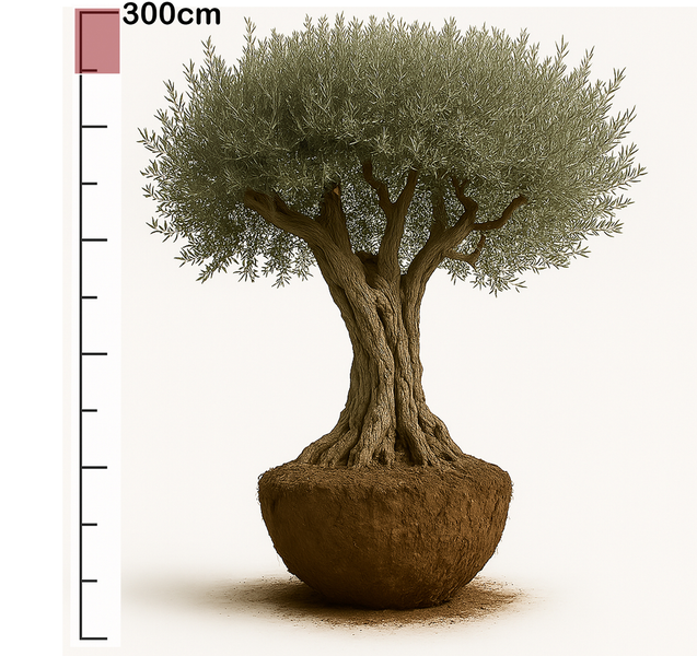 Olivenbaum ca.: 500 Jahre Alter schöner knorriger Stamm Olea Europaea