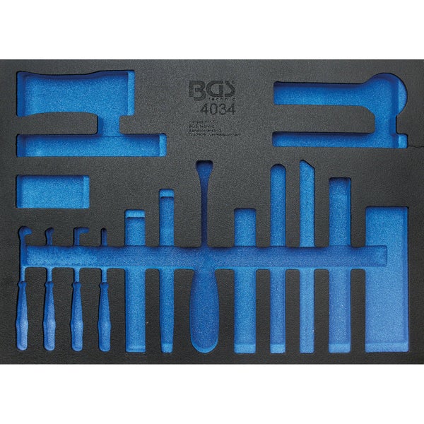 BGS Werkstattwageneinlage 3/3 leer für Art. 4034 - 4034-1