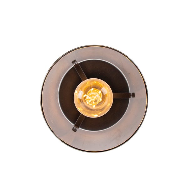 Draufsicht einer eingeschalteten Lampe