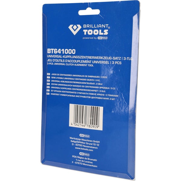 BRILLIANT TOOLS Universal-Kupplungszentrierwerkzeug-Satz 3tlg. - BT641000