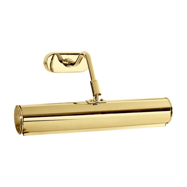 Goldfarbene Bilderleuchte zur Wandmontage