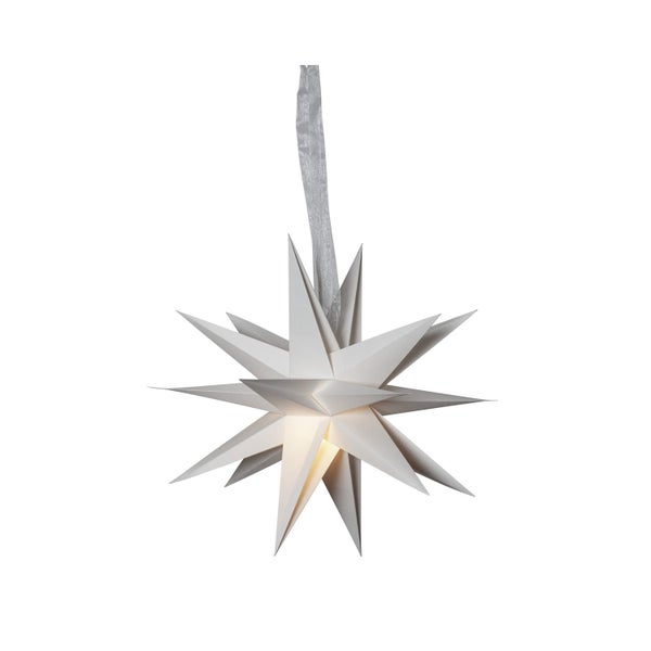 Weihnachtsstern zum Aufhängen mit Beleuchtung