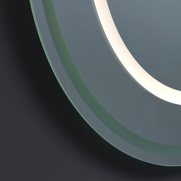 Ovaler Spiegel 180x80 mit LED-Beleuchtung und Touch Sensor