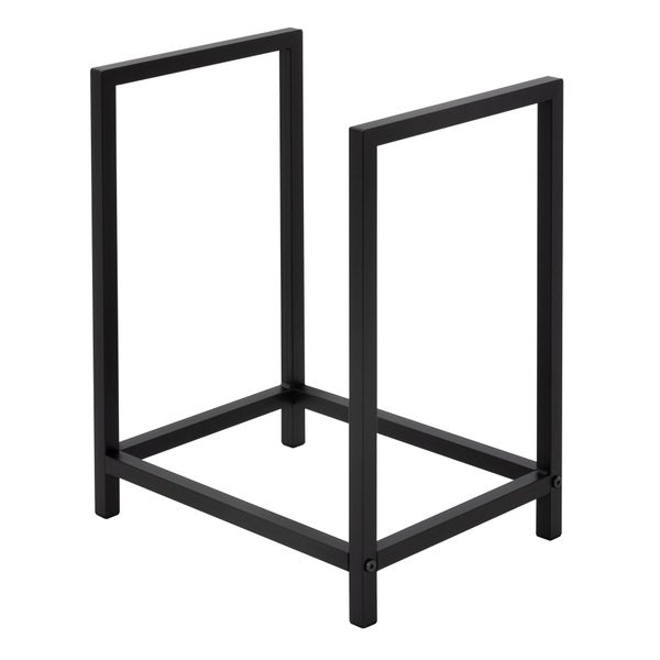 ML-Design Kaminholzregal 40x50x30 cm rechteckig Dunkelgrau Metall, Innen/Außen, Brennholzregal Holzaufbewahrung aus beschichteter Stahl, Kaminholzständer Kaminholzhalter Feuerholzregal für Kamin/Ofen