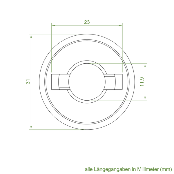 Geiger Kupplungstrichter mit Zapfen | Zapfen 9,9 mm | Aufnahme 11,9 mm