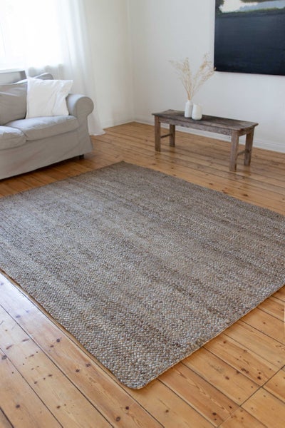 Nachhaltiger Teppich Natur Braun aus Jute Camari Green Looop 200x290 cm