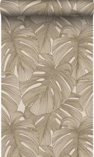 Origin Wallcoverings Tapete 3D Muster Blätter Beige - 50 x 900 cm - 347916
