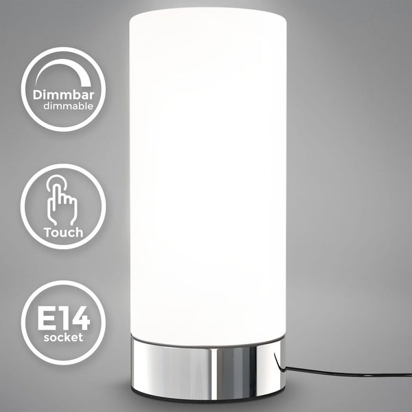 Dimmbare Touch-Tischleuchte mit E14-Fassung